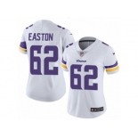 Women Nike Minnesota Vikings #62 Nick Easton White Vapor Untouchable Limited Player NFL Jersey