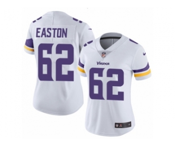 Women Nike Minnesota Vikings #62 Nick Easton White Vapor Untouchable Limited Player NFL Jersey