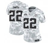 Women's Minnesota Vikings #22 Harrison Smith 2024 F.U.S.E Arctic Camo Salute To Service Limited Stitched Jersey