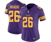 Women's Minnesota Vikings #26 Kene Nwangwu Purple Color Rush Limited Jersey