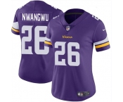 Women's Minnesota Vikings #26 Kene Nwangwu Purple Vapor Untouchable Limited Jersey