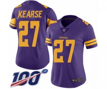 Women's Minnesota Vikings #27 Jayron Kearse Limited Purple Rush Vapor Untouchable 100th Season Football Jersey