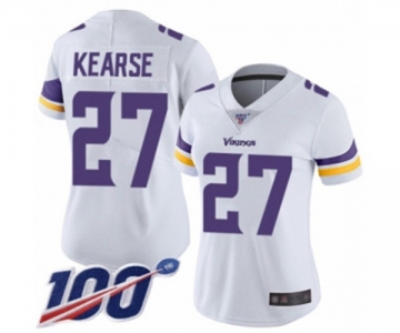 Women's Minnesota Vikings #27 Jayron Kearse White Vapor Untouchable Limited Player 100th Season Football Jersey