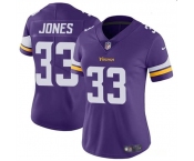 Women's Minnesota Vikings #33 Aaron Jones Purple Vapor Untouchable Limited Football Stitched Jersey