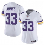 Women's Minnesota Vikings #33 Aaron Jones White Vapor Untouchable Limited Football Stitched Jersey