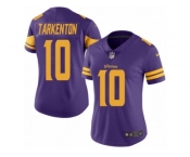 Women's Nike Minnesota Vikings #10 Fran Tarkenton Limited Purple Rush NFL Jersey