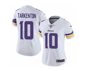 Women's Nike Minnesota Vikings #10 Fran Tarkenton Vapor Untouchable Limited White NFL Jersey