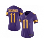 Women's Nike Minnesota Vikings #11 Laquon Treadwell Limited Purple Rush NFL Jersey