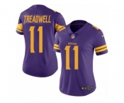 Women's Nike Minnesota Vikings #11 Laquon Treadwell Limited Purple Rush NFL Jersey