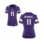 Women's Nike Minnesota Vikings #11 Laquon Treadwell Purple Team Color NFL Jersey