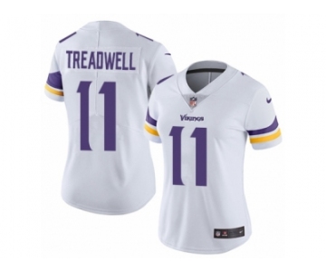 Women's Nike Minnesota Vikings #11 Laquon Treadwell Vapor Untouchable Limited White NFL Jersey