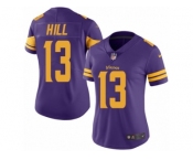 Women's Nike Minnesota Vikings #13 Shaun Hill Limited Purple Rush NFL Jersey