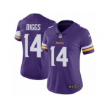 Women's Nike Minnesota Vikings #14 Stefon Diggs Vapor Untouchable Limited Purple Team Color NFL Jersey