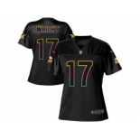 Women's Nike Minnesota Vikings #17 Jarius Wright Game Black Fashion NFL Jersey