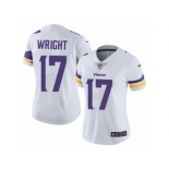 Women's Nike Minnesota Vikings #17 Jarius Wright Vapor Untouchable Limited White NFL Jersey