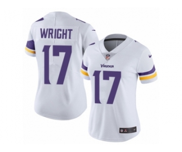 Women's Nike Minnesota Vikings #17 Jarius Wright Vapor Untouchable Limited White NFL Jersey