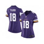 Women's Nike Minnesota Vikings #18 Michael Floyd Limited Purple Team Color NFL Jersey