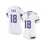 Women's Nike Minnesota Vikings #18 Michael Floyd Limited White NFL Jersey