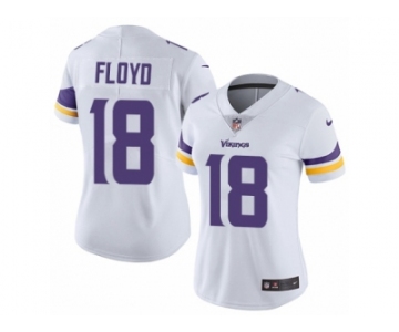 Women's Nike Minnesota Vikings #18 Michael Floyd Vapor Untouchable Limited White NFL Jersey