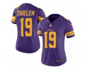 Women's Nike Minnesota Vikings #19 Adam Thielen Limited Purple Rush NFL Jersey