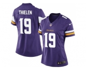 Women's Nike Minnesota Vikings #19 Adam Thielen Purple Stitched NFL Jersey