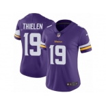 Women's Nike Minnesota Vikings #19 Adam Thielen Vapor Untouchable Limited Purple Team Color NFL Jersey