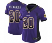 Women's Nike Minnesota Vikings #20 Mackensie Alexander Limited Purple Rush Drift Fashion NFL Jersey