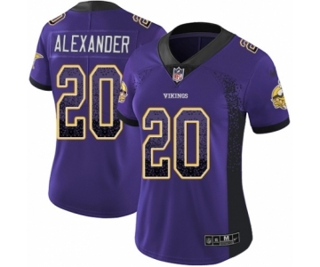 Women's Nike Minnesota Vikings #20 Mackensie Alexander Limited Purple Rush Drift Fashion NFL Jersey