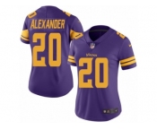 Women's Nike Minnesota Vikings #20 Mackensie Alexander Limited Purple Rush NFL Jersey