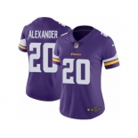 Women's Nike Minnesota Vikings #20 Mackensie Alexander Vapor Untouchable Limited Purple Team Color NFL Jersey