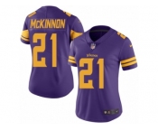 Women's Nike Minnesota Vikings #21 Jerick McKinnon Limited Purple Rush NFL Jersey