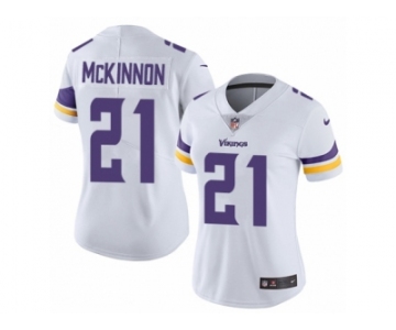 Women's Nike Minnesota Vikings #21 Jerick McKinnon Vapor Untouchable Limited White NFL Jersey