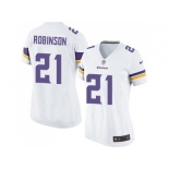 Women's Nike Minnesota Vikings #21 Josh Robinson White Stitched NFL Jersey