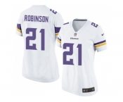 Women's Nike Minnesota Vikings #21 Josh Robinson White Stitched NFL Jersey