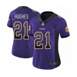 Women's Nike Minnesota Vikings #21 Mike Hughes Limited Purple Rush Drift Fashion NFL Jersey