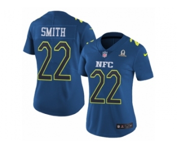 Women's Nike Minnesota Vikings #22 Harrison Smith Limited Blue 2017 Pro Bowl NFL Jersey