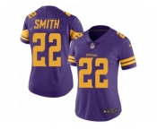 Women's Nike Minnesota Vikings #22 Harrison Smith Limited Purple Rush NFL Jersey