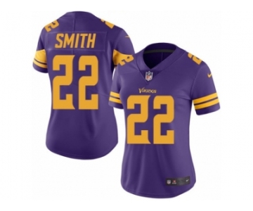 Women's Nike Minnesota Vikings #22 Harrison Smith Limited Purple Rush NFL Jersey