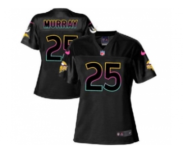 Women's Nike Minnesota Vikings #25 Latavius Murray Black NFL Fashion Game Jersey