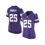 Women's Nike Minnesota Vikings #25 Latavius Murray Purple Team Color Stitched NFL Elite Jersey