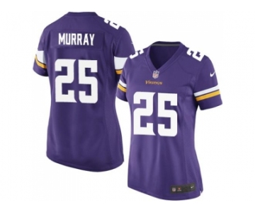 Women's Nike Minnesota Vikings #25 Latavius Murray Purple Team Color Stitched NFL Elite Jersey