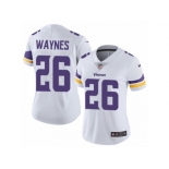 Women's Nike Minnesota Vikings #26 Trae Waynes Vapor Untouchable Limited White NFL Jersey