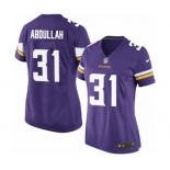 Women's Nike Minnesota Vikings #31 Ameer Abdullah Game Purple Team Color NFL Jersey