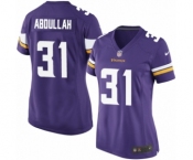 Women's Nike Minnesota Vikings #31 Ameer Abdullah Game Purple Team Color NFL Jersey