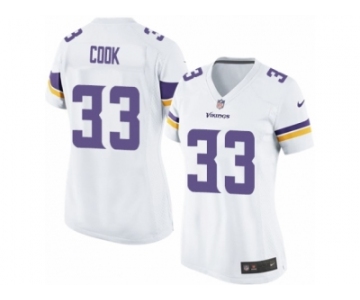 Women's Nike Minnesota Vikings #33 Dalvin Cook Limited White NFL Jersey