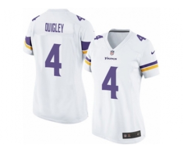 Women's Nike Minnesota Vikings #4 Ryan Quigley Limited White NFL Jersey