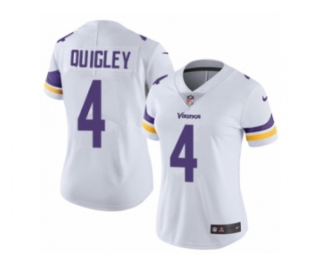 Women's Nike Minnesota Vikings #4 Ryan Quigley Vapor Untouchable Limited White NFL Jersey