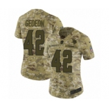 Women's Nike Minnesota Vikings #42 Ben Gedeon Limited Camo 2018 Salute to Service NFL Jersey