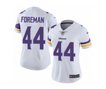 Women's Nike Minnesota Vikings #44 Chuck Foreman Vapor Untouchable Limited White NFL Jersey