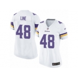 Women's Nike Minnesota Vikings #48 Zach Line Limited White NFL Jersey